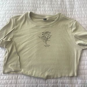 Tan ish crop top